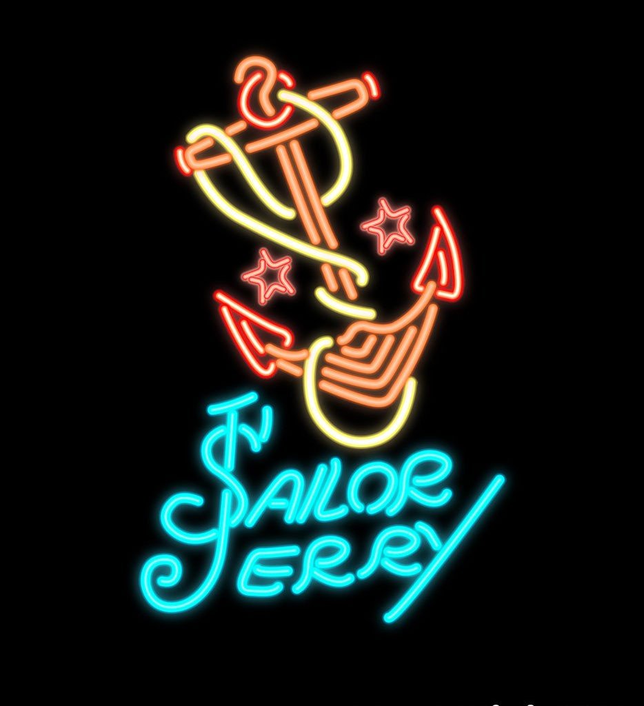 Tattoo Sailor Anchor Jerry Neon